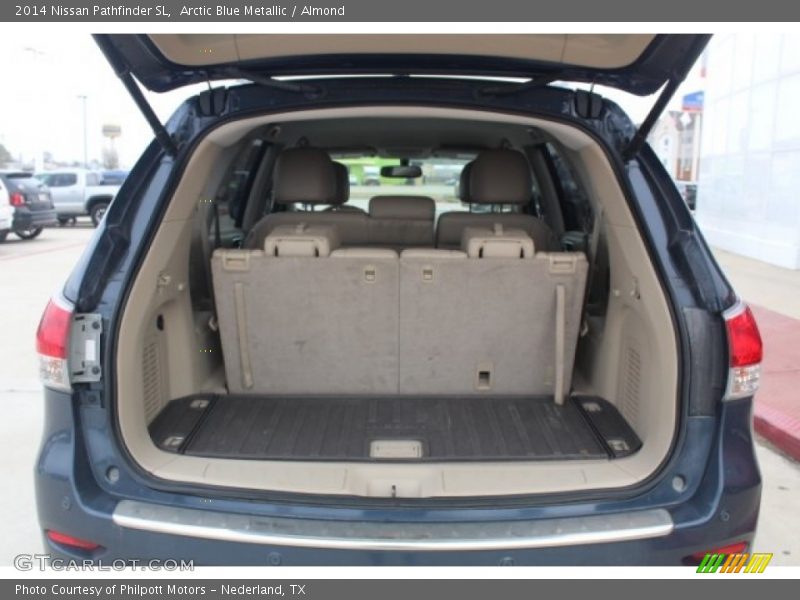 Arctic Blue Metallic / Almond 2014 Nissan Pathfinder SL