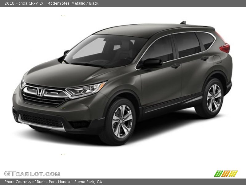 Modern Steel Metallic / Black 2018 Honda CR-V LX