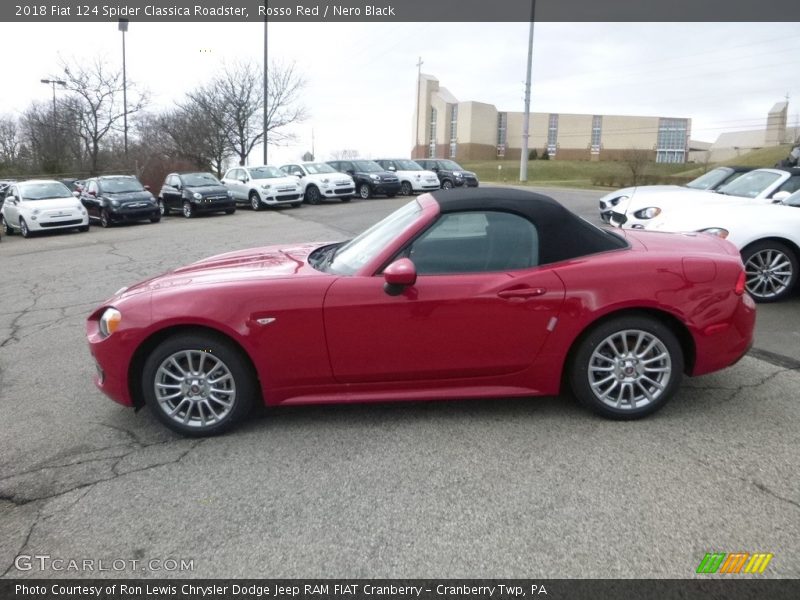 Rosso Red / Nero Black 2018 Fiat 124 Spider Classica Roadster