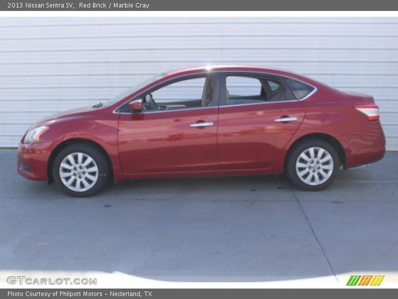 Red Brick / Marble Gray 2013 Nissan Sentra SV