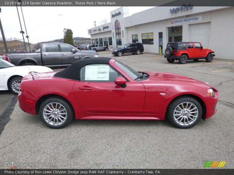 Rosso Red / Nero Black 2018 Fiat 124 Spider Classica Roadster