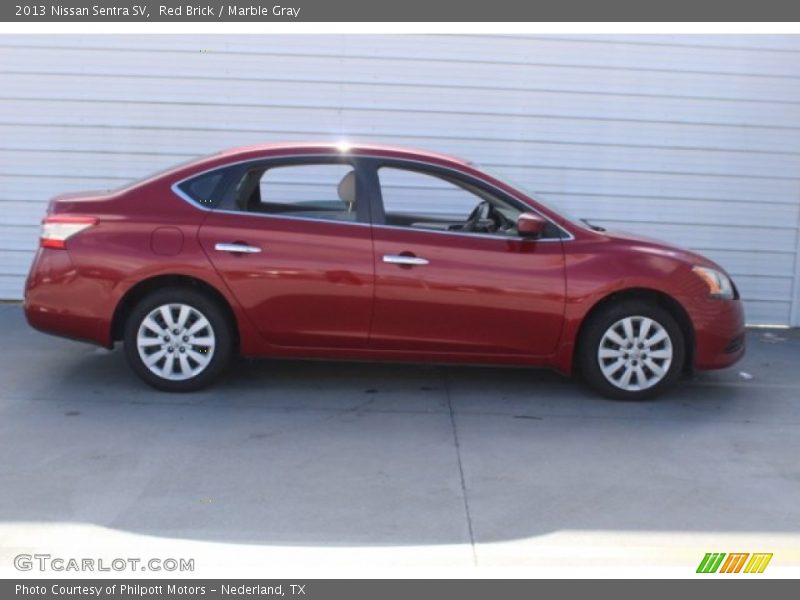 Red Brick / Marble Gray 2013 Nissan Sentra SV