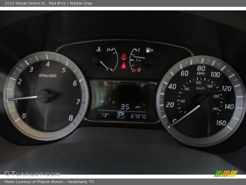 Red Brick / Marble Gray 2013 Nissan Sentra SV