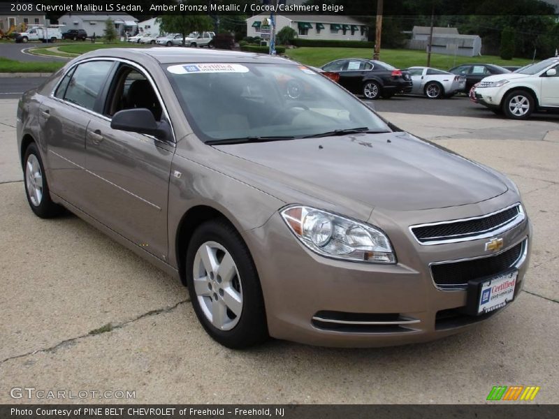Amber Bronze Metallic / Cocoa/Cashmere Beige 2008 Chevrolet Malibu LS Sedan