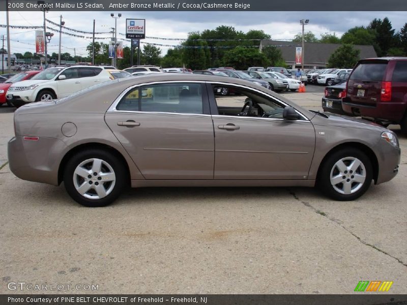 Amber Bronze Metallic / Cocoa/Cashmere Beige 2008 Chevrolet Malibu LS Sedan