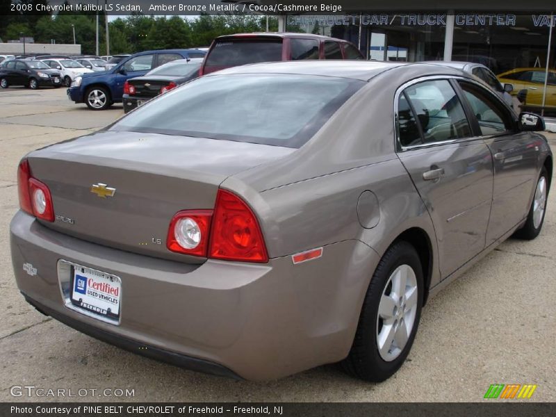 Amber Bronze Metallic / Cocoa/Cashmere Beige 2008 Chevrolet Malibu LS Sedan