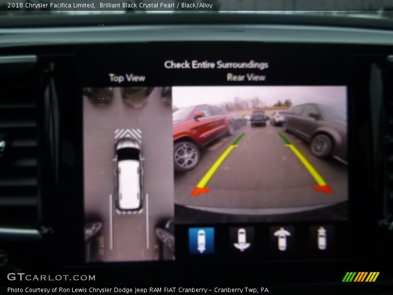 Brilliant Black Crystal Pearl / Black/Alloy 2018 Chrysler Pacifica Limited