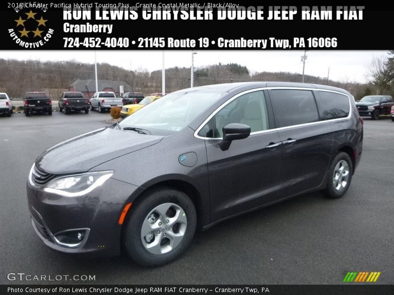 Granite Crystal Metallic / Black/Alloy 2018 Chrysler Pacifica Hybrid Touring Plus