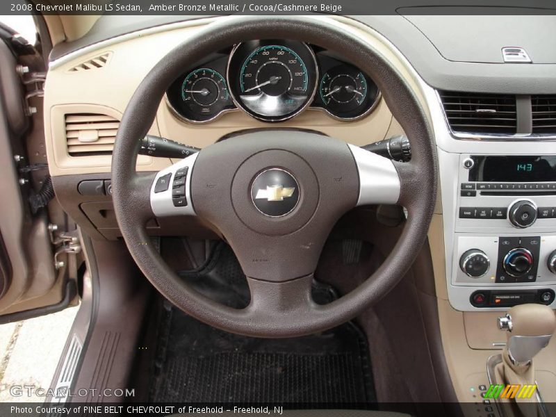 Amber Bronze Metallic / Cocoa/Cashmere Beige 2008 Chevrolet Malibu LS Sedan