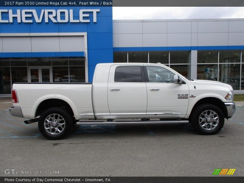Pearl White / Black 2017 Ram 3500 Limited Mega Cab 4x4