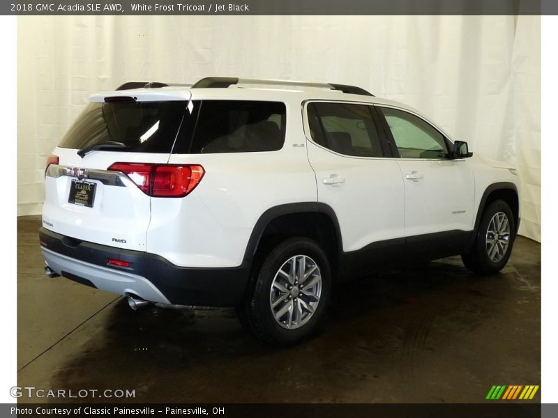 White Frost Tricoat / Jet Black 2018 GMC Acadia SLE AWD