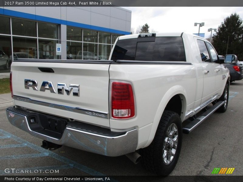 Pearl White / Black 2017 Ram 3500 Limited Mega Cab 4x4