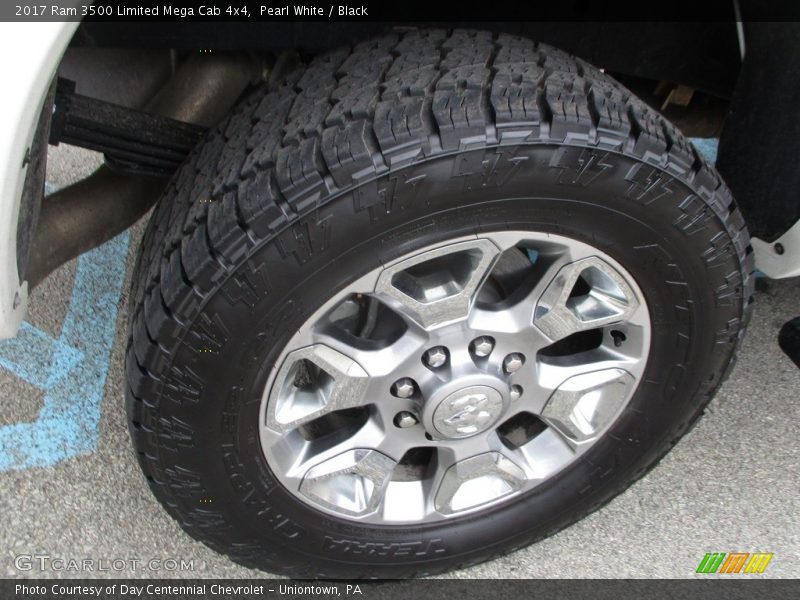 Pearl White / Black 2017 Ram 3500 Limited Mega Cab 4x4
