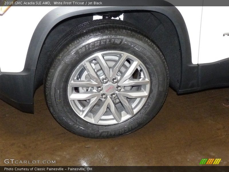 White Frost Tricoat / Jet Black 2018 GMC Acadia SLE AWD