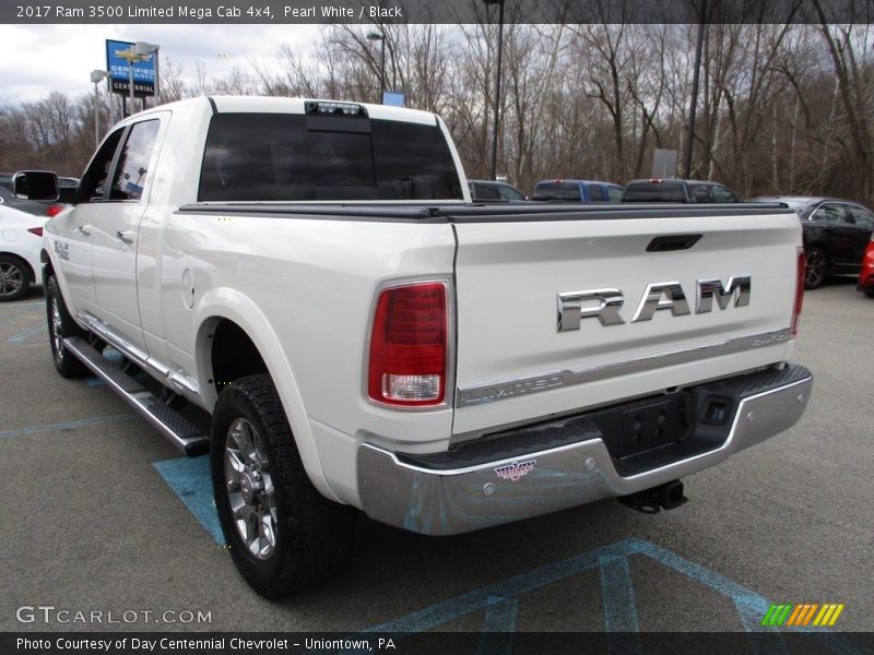 Pearl White / Black 2017 Ram 3500 Limited Mega Cab 4x4