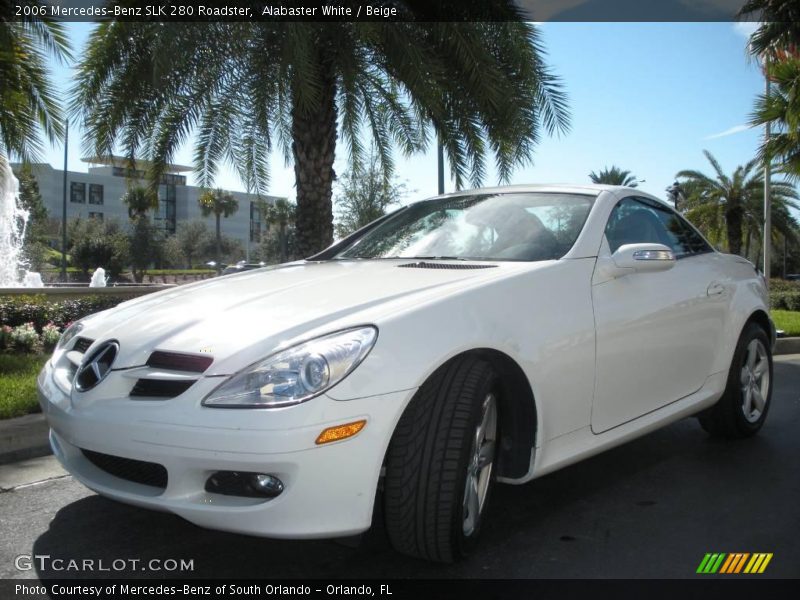 Alabaster White / Beige 2006 Mercedes-Benz SLK 280 Roadster