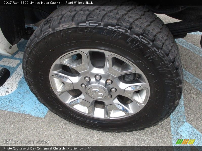 Pearl White / Black 2017 Ram 3500 Limited Mega Cab 4x4