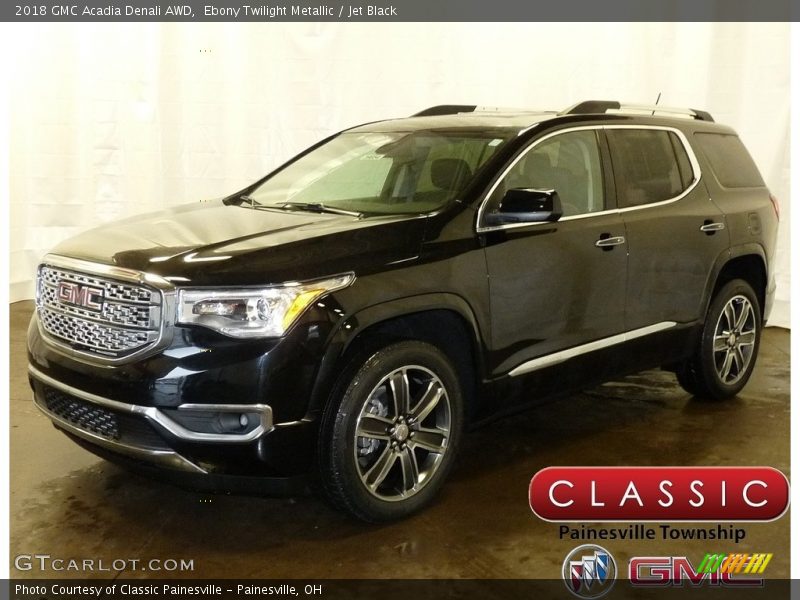 Ebony Twilight Metallic / Jet Black 2018 GMC Acadia Denali AWD