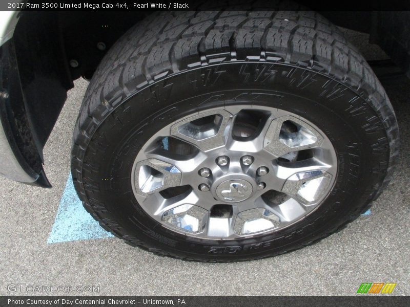 Pearl White / Black 2017 Ram 3500 Limited Mega Cab 4x4