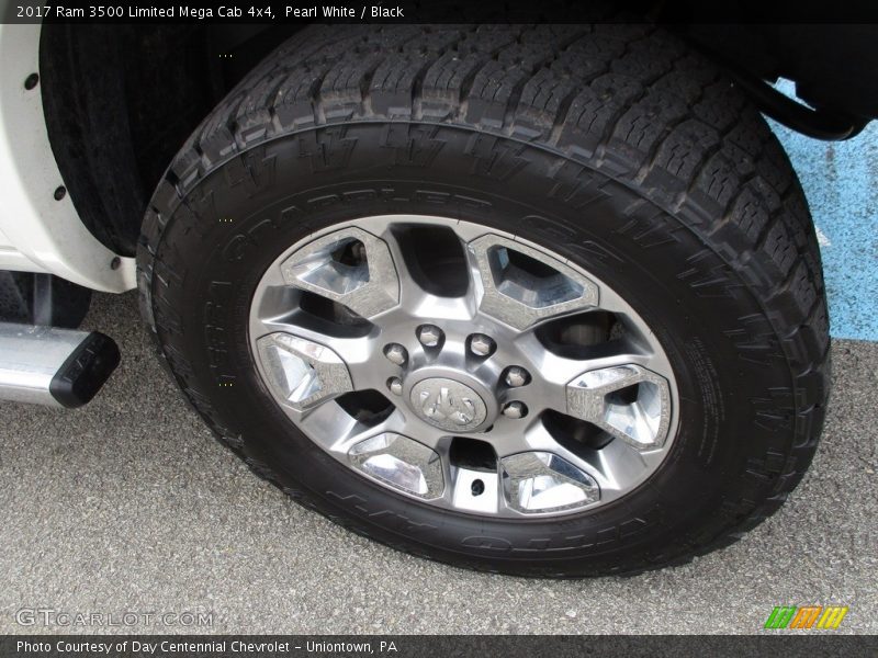 Pearl White / Black 2017 Ram 3500 Limited Mega Cab 4x4