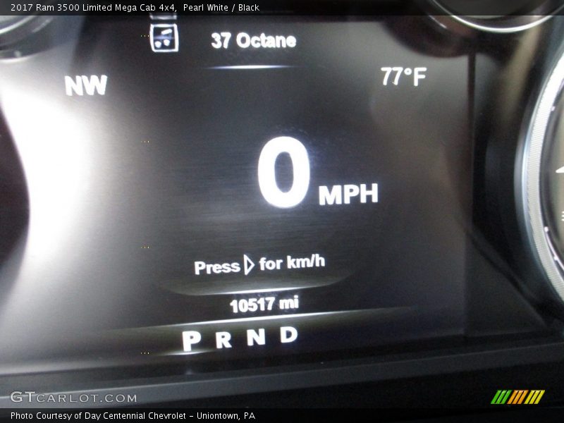 Pearl White / Black 2017 Ram 3500 Limited Mega Cab 4x4