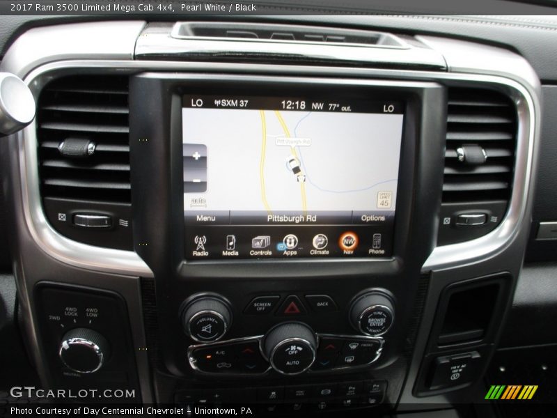 Pearl White / Black 2017 Ram 3500 Limited Mega Cab 4x4
