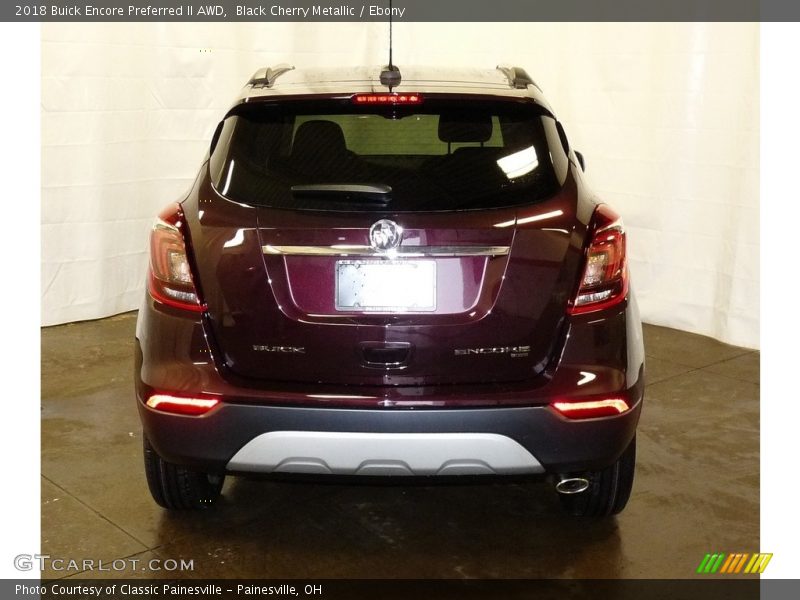 Black Cherry Metallic / Ebony 2018 Buick Encore Preferred II AWD