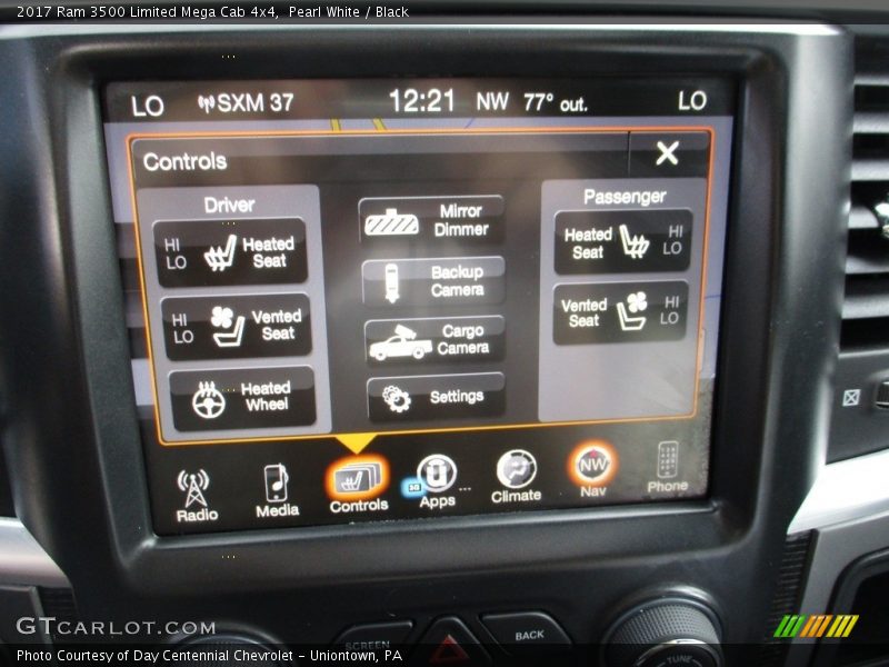 Pearl White / Black 2017 Ram 3500 Limited Mega Cab 4x4