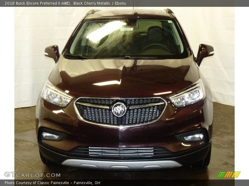 Black Cherry Metallic / Ebony 2018 Buick Encore Preferred II AWD