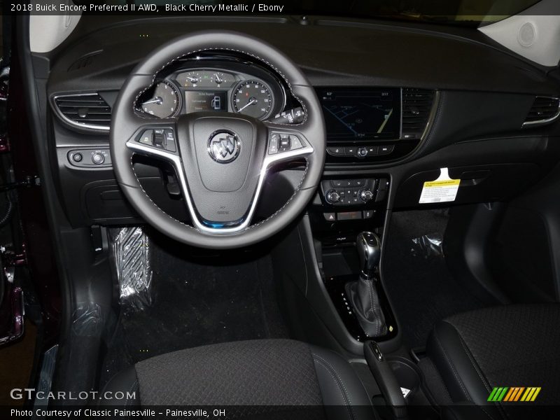 Black Cherry Metallic / Ebony 2018 Buick Encore Preferred II AWD