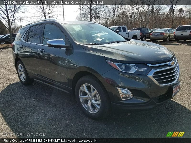 Nightfall Gray Metallic / Jet Black 2018 Chevrolet Equinox Premier AWD
