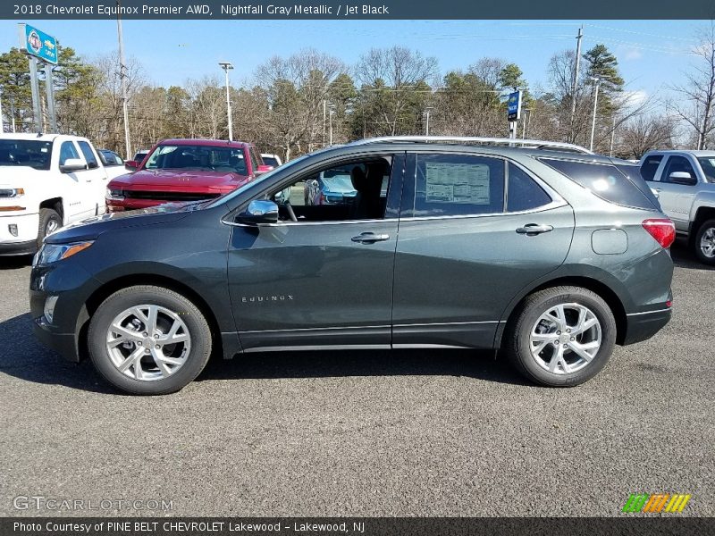 Nightfall Gray Metallic / Jet Black 2018 Chevrolet Equinox Premier AWD