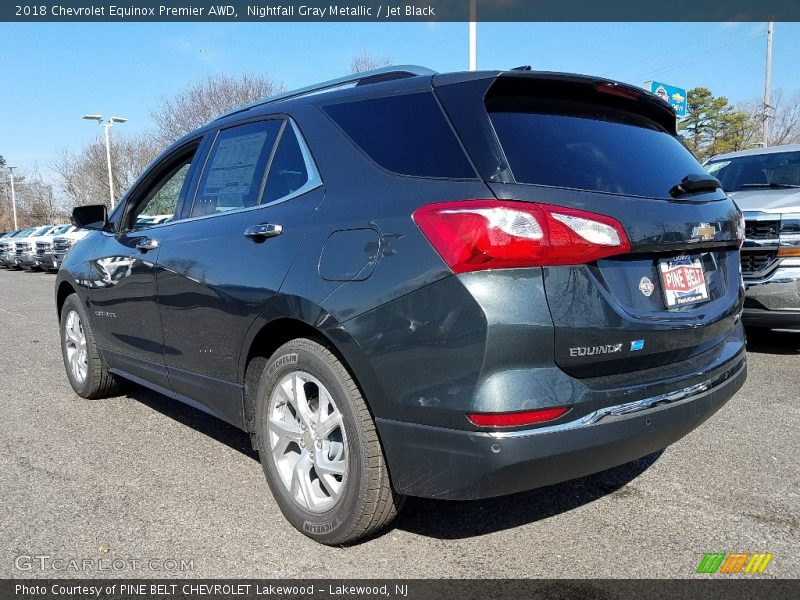 Nightfall Gray Metallic / Jet Black 2018 Chevrolet Equinox Premier AWD