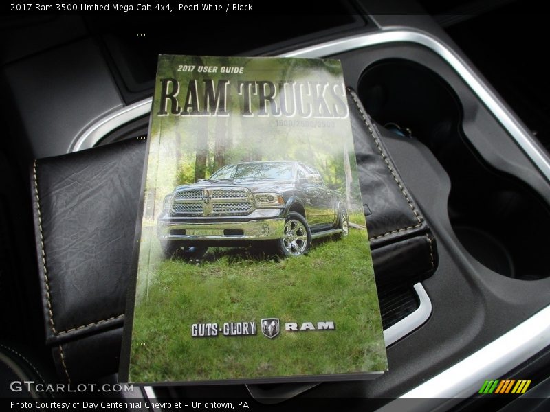 Pearl White / Black 2017 Ram 3500 Limited Mega Cab 4x4