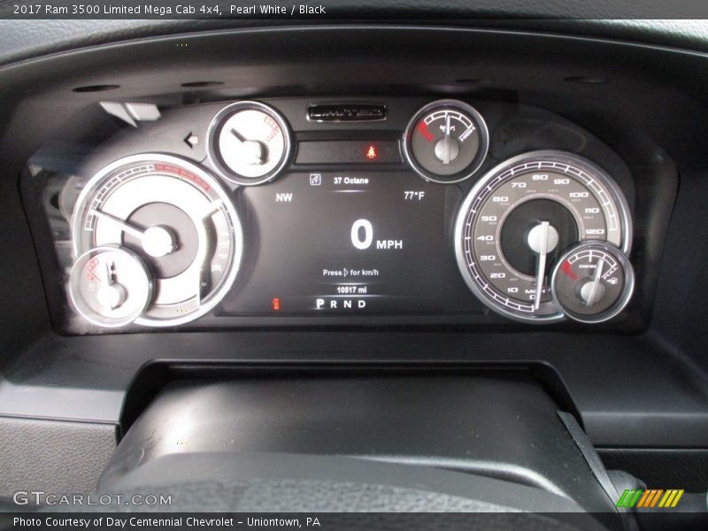Pearl White / Black 2017 Ram 3500 Limited Mega Cab 4x4