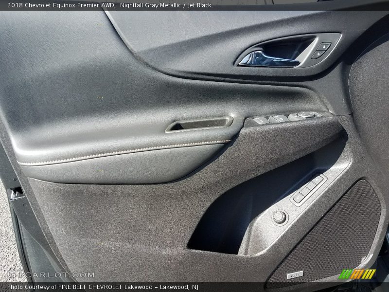 Nightfall Gray Metallic / Jet Black 2018 Chevrolet Equinox Premier AWD