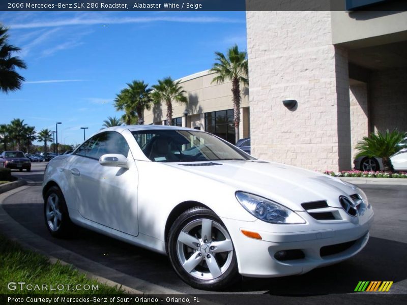 Alabaster White / Beige 2006 Mercedes-Benz SLK 280 Roadster