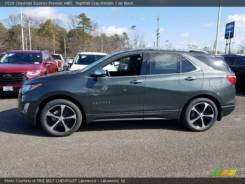 Nightfall Gray Metallic / Jet Black 2018 Chevrolet Equinox Premier AWD