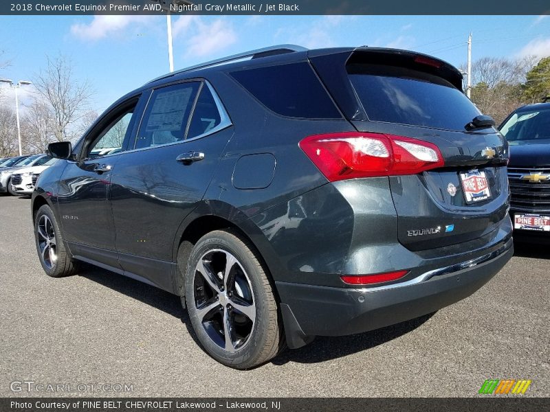 Nightfall Gray Metallic / Jet Black 2018 Chevrolet Equinox Premier AWD