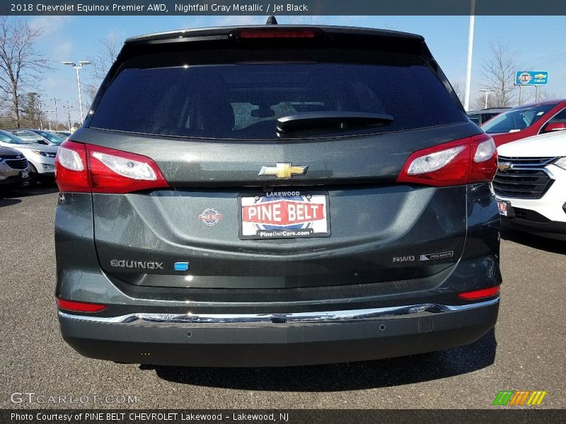 Nightfall Gray Metallic / Jet Black 2018 Chevrolet Equinox Premier AWD