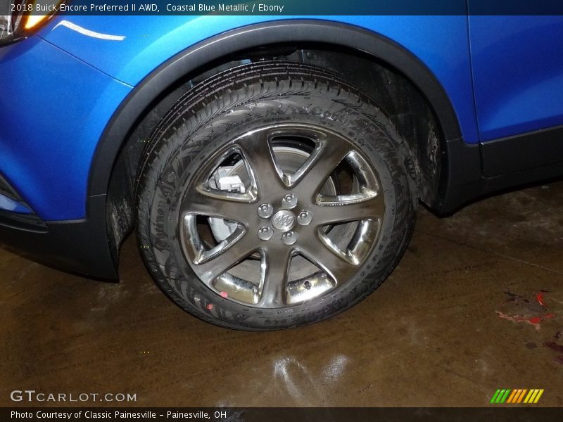 Coastal Blue Metallic / Ebony 2018 Buick Encore Preferred II AWD