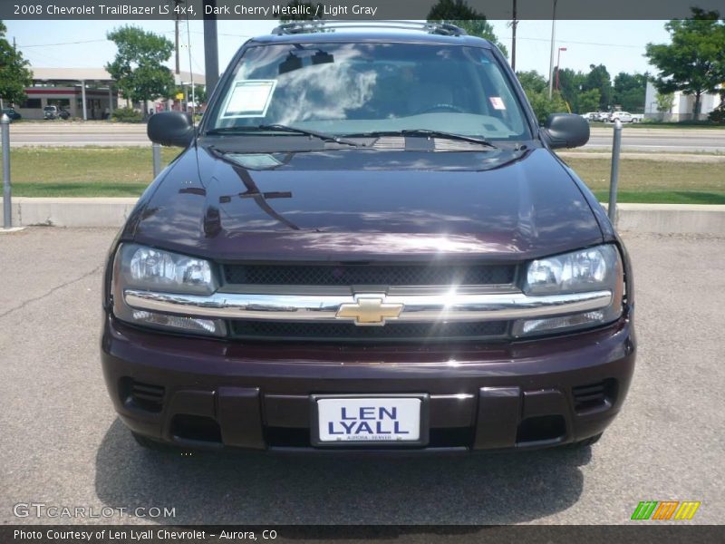 Dark Cherry Metallic / Light Gray 2008 Chevrolet TrailBlazer LS 4x4