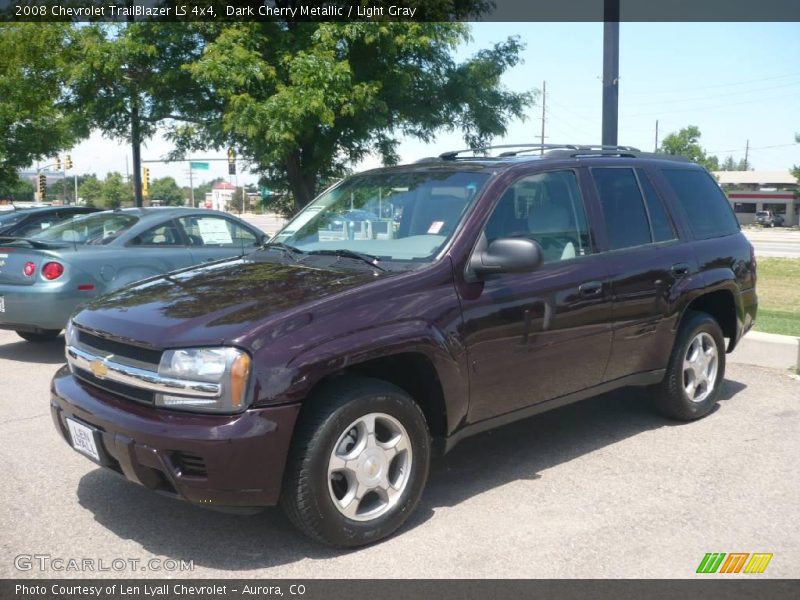 Dark Cherry Metallic / Light Gray 2008 Chevrolet TrailBlazer LS 4x4