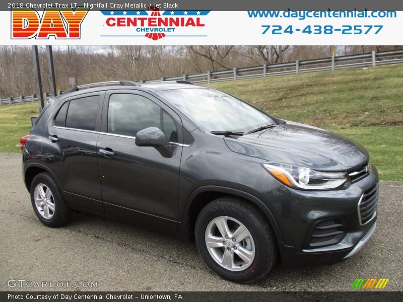 Nightfall Gray Metallic / Jet Black 2018 Chevrolet Trax LT