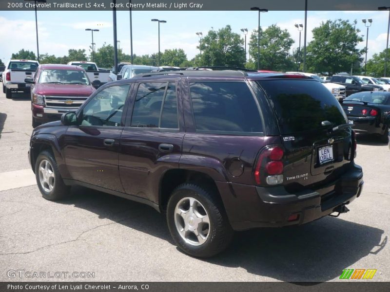 Dark Cherry Metallic / Light Gray 2008 Chevrolet TrailBlazer LS 4x4