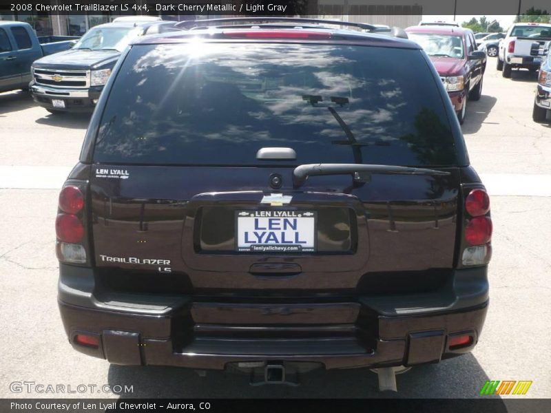 Dark Cherry Metallic / Light Gray 2008 Chevrolet TrailBlazer LS 4x4