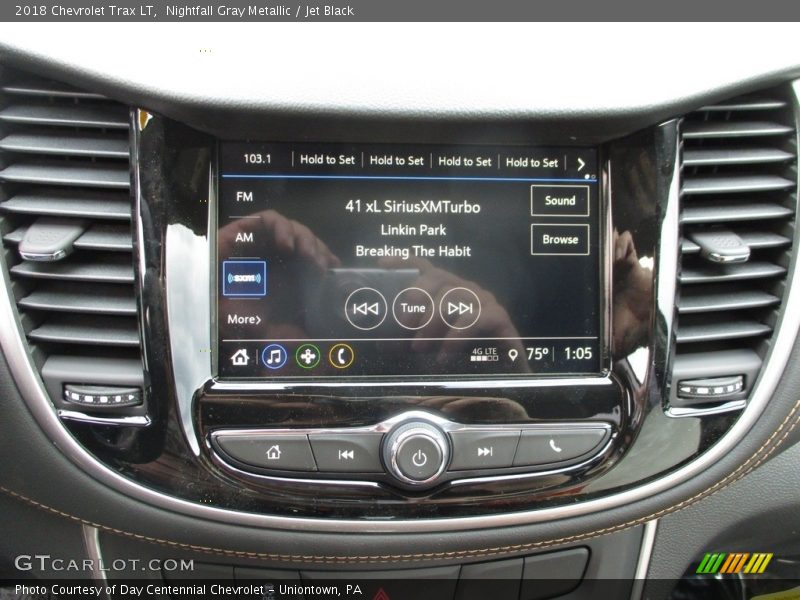 Nightfall Gray Metallic / Jet Black 2018 Chevrolet Trax LT