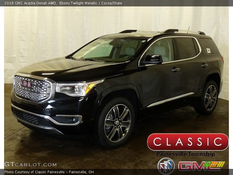Ebony Twilight Metallic / Cocoa/Shale 2018 GMC Acadia Denali AWD