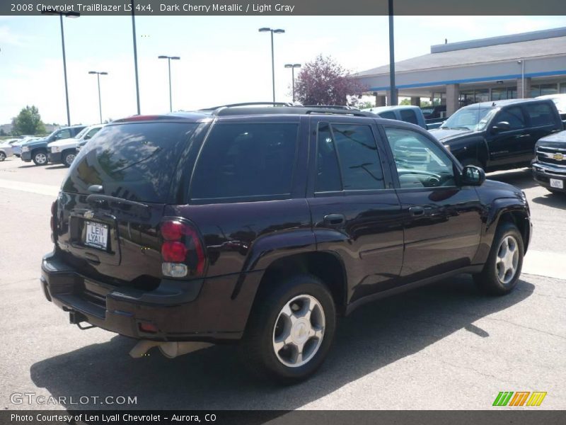 Dark Cherry Metallic / Light Gray 2008 Chevrolet TrailBlazer LS 4x4