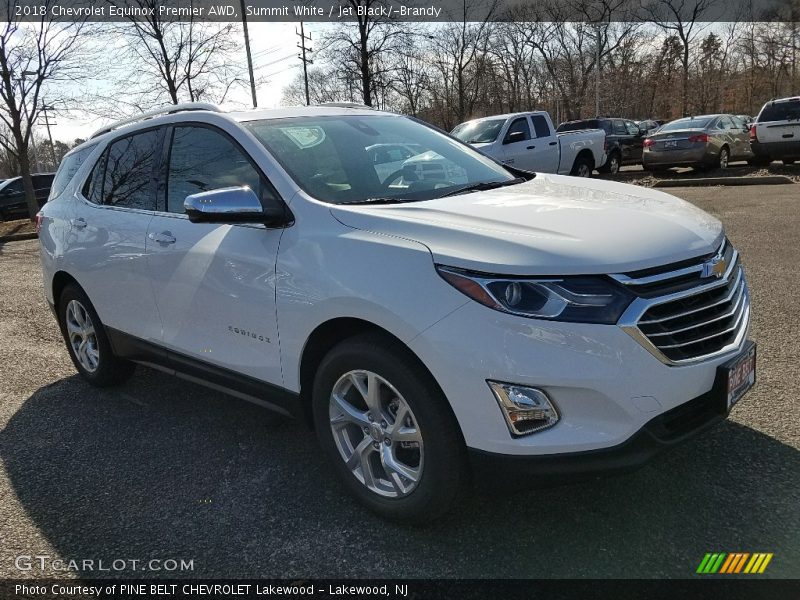 Summit White / Jet Black/­Brandy 2018 Chevrolet Equinox Premier AWD